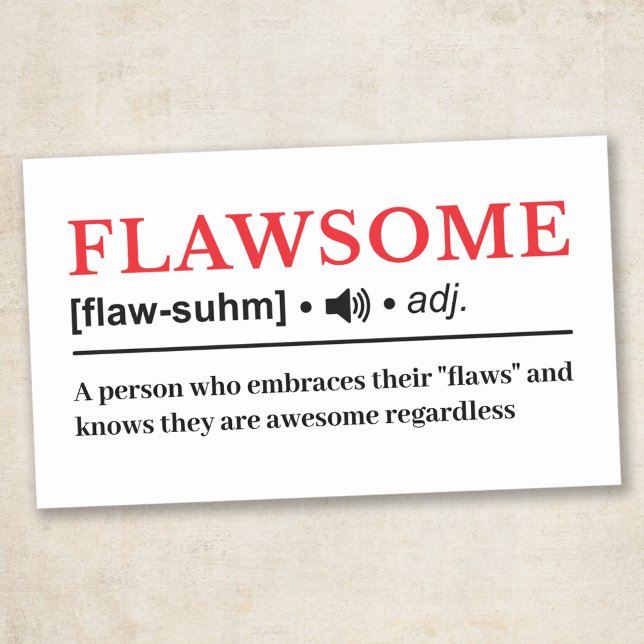 Adesivo Retangular Flawsome - Definição de Dicionário Personalizável (Criador carregado)