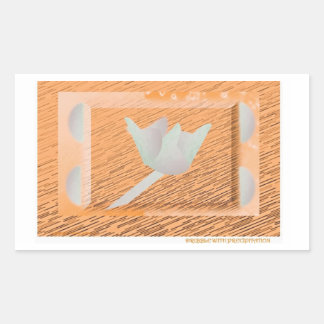 Adesivo Retangular Flor com inspiração.