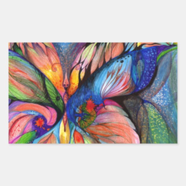 Adesivo Retangular Flor da terra dos sonhos (Frente)