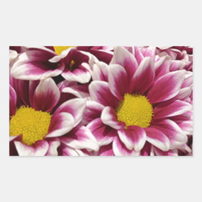Adesivo Retangular Flor Roxo (Frente)