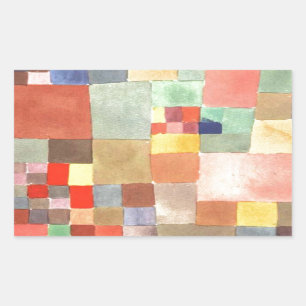Adesivo Retangular Flora na areia por Paul Klee