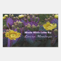 Flores Amarelas Púrpuras De Opuntia Perea Cactus