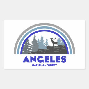 Adesivo Retangular Floresta Nacional Angeles Rainbow Deer