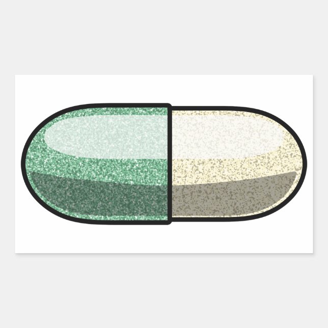 Adesivo Retangular Fluoxetina Brilhante (Frente)