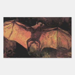 Adesivo Retangular Flying Fox Bat por Vincent van Gogh