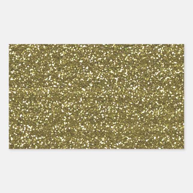 Adesivo Retangular Focos Luminosos Dourados do Vazio Elegante (Frente)