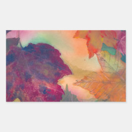 Adesivo Retangular Folhas de outono ao longo da costa da Nova Inglate