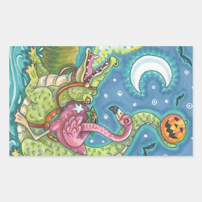 ADESIVO RETANGULAR FOLHETO DE PINCO DE PINCO DE PINCO FLAMINGO - FOLH (Frente)