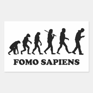 Adesivo Retangular Fomo Sapiens