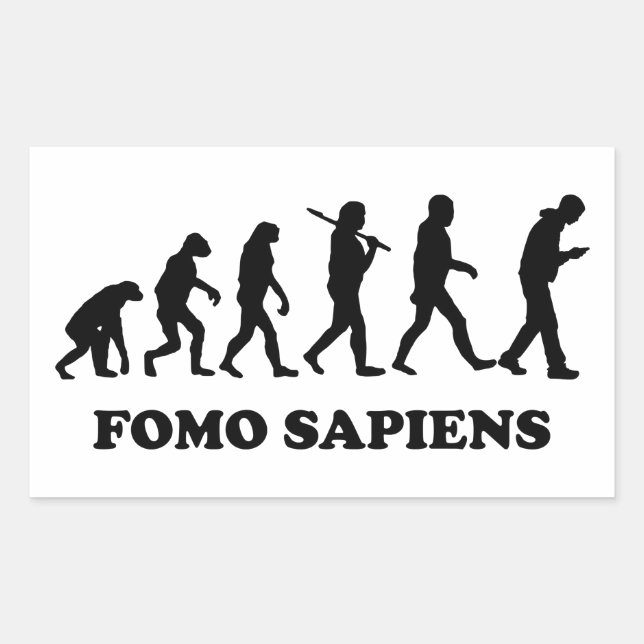 Adesivo Retangular Fomo Sapiens (Frente)