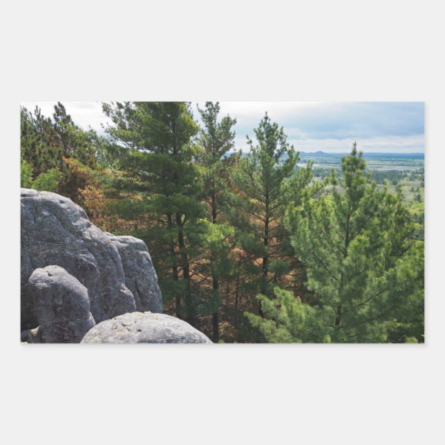 Adesivo Retangular Forest Valley Overlook em Castle Mound (Frente)