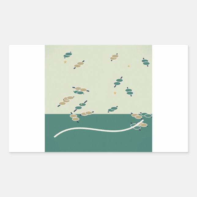 Adesivo Retangular Forest Whimsy sanfte Waldmagie (Frente)