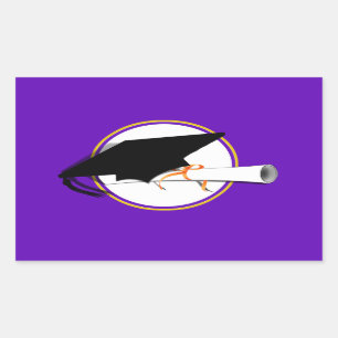 Adesivo Retangular Formando Inclinação do Boné com Cores Escolares