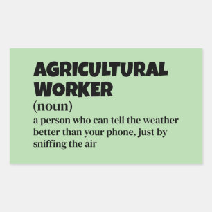 Adesivo Retangular Forte fazenda - Definição de trabalhador agrícola