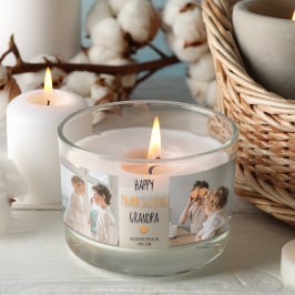 Adesivo Retangular Foto da Colagem Moderna Feliz Ação de Graças Vovô