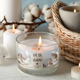 Adesivo Retangular Foto de Colagem Moderna Ama Sua Avó Melhor Present