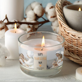 Adesivo Retangular Foto de Colagem Moderna Feliz Ação de Graças Mãe