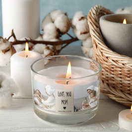 Adesivo Retangular Foto de Colagem Moderna Te Ama Mãe Melhor Presente