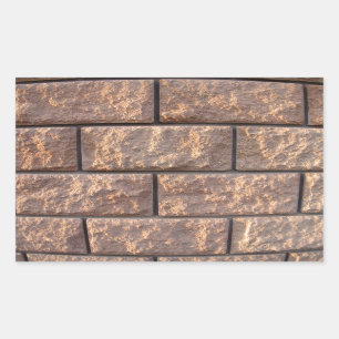 Adesivo Retangular Fragmento da parede dos grandes blocos de concreto