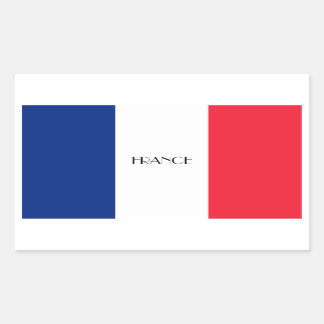 Adesivo Retangular FRANÇA: Bandeira da França