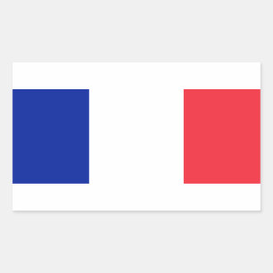 Adesivo Retangular France Flag