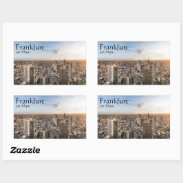 Adesivo Retangular Frankfurt Alemanha Souvenir