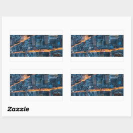 Adesivo Retangular Frankfurt am Main Alemanha