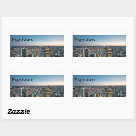 Adesivo Retangular Frankfurt am Main Alemanha