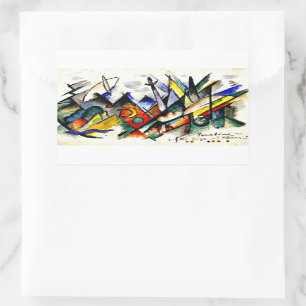 Adesivo Retangular Franz Marc - Sonatine para Violin e Piano