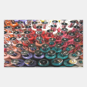 Adesivo Retangular Frascos Poloneses para unhas