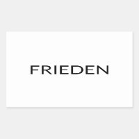 Frieden white black German peace moderno