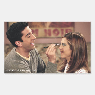 Adesivo Retangular FRIENDS™   Ross Faz a Maquiagem da Rachel