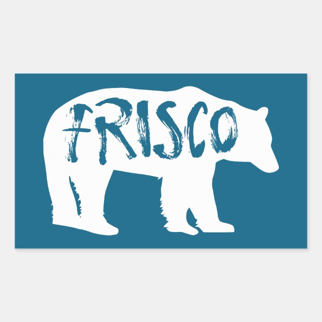 Adesivo Retangular Frisco Colorado Bear (Frente)