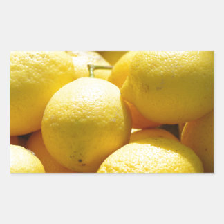 Adesivo Retangular Fruta: Limões