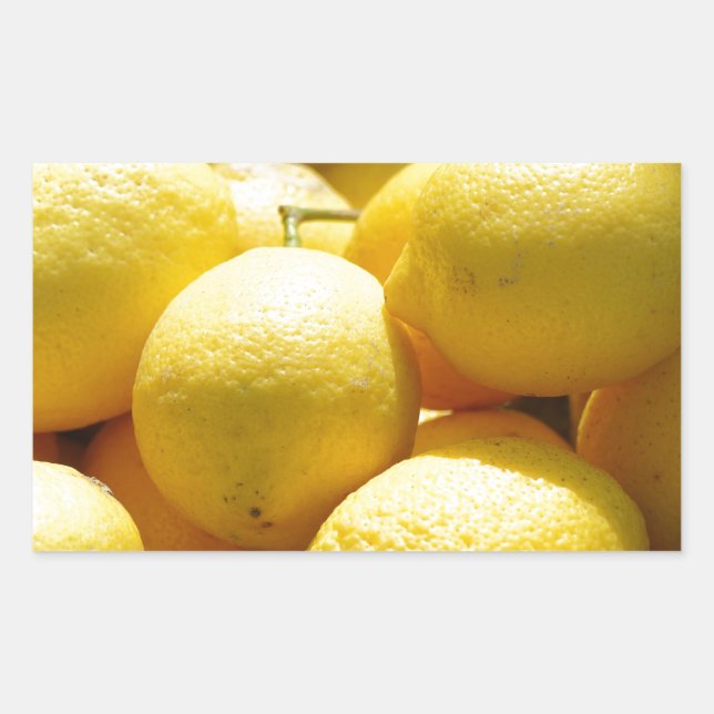 Adesivo Retangular Fruta: Limões (Frente)