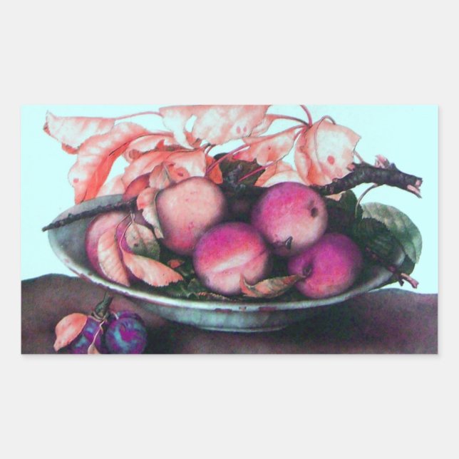 ADESIVO RETANGULAR FRUTAS/PÊSSEGOS E PRUNAS DA SEASON (Frente)