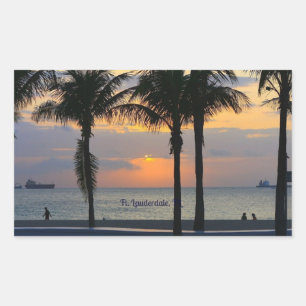 Adesivo Retangular Ft. Lauderdale Sunrise