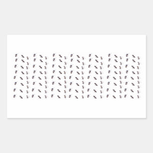 Adesivo Retangular Fugas felizes - formiga #1