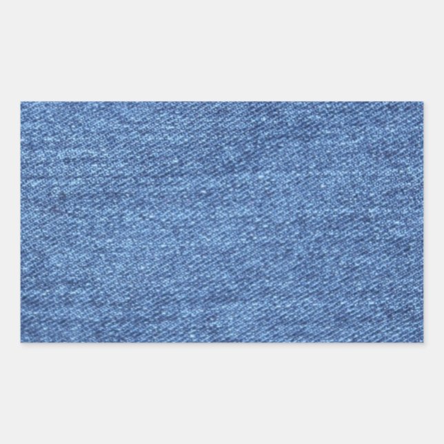 Adesivo Retangular Fundo Blue Jean Denim (Frente)