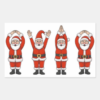 Adesivo Retangular Funny Santa Ohio Buckeye State Santa Ohio Xmas