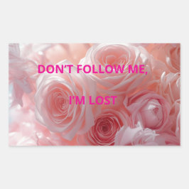 Adesivo Retangular Funny sticker – DON’T FOLLOW ME, I’M LOS