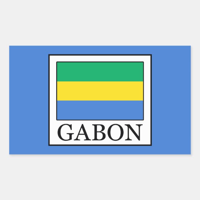Adesivo Retangular Gabão (Frente)
