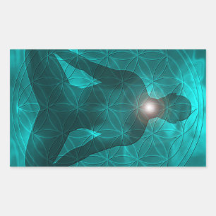 Adesivo Retangular Garganta Chakra Vishuddha