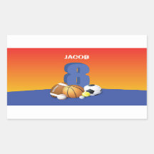 Garoto 8º Aniversário de Esportes