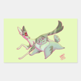 Adesivo Retangular Gatos Guerreiros - Ivypool e Dovewing