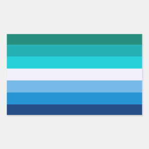 Adesivo Retangular Gay Pride Flag