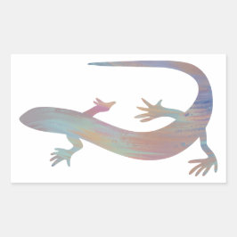 Adesivo Retangular Gecko Sticker de Estilo Acrílico