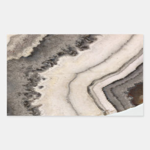 Adesivo Retangular Gemstone preto-branco