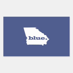 Adesivo Retangular Geórgia Democrata