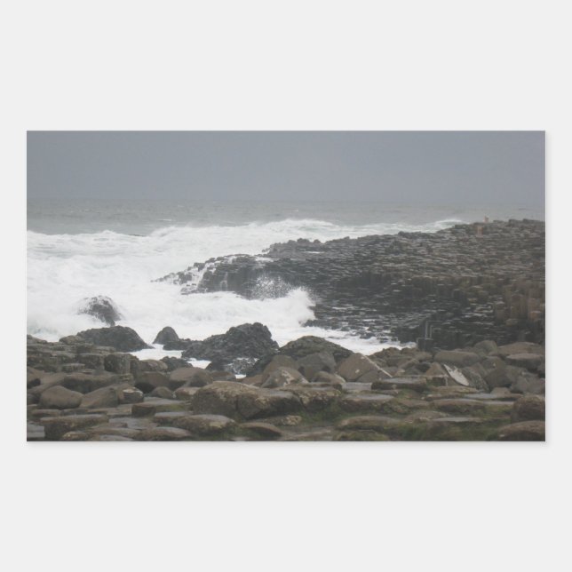Adesivo Retangular Giants Causeway, Irlanda Norte (Frente)